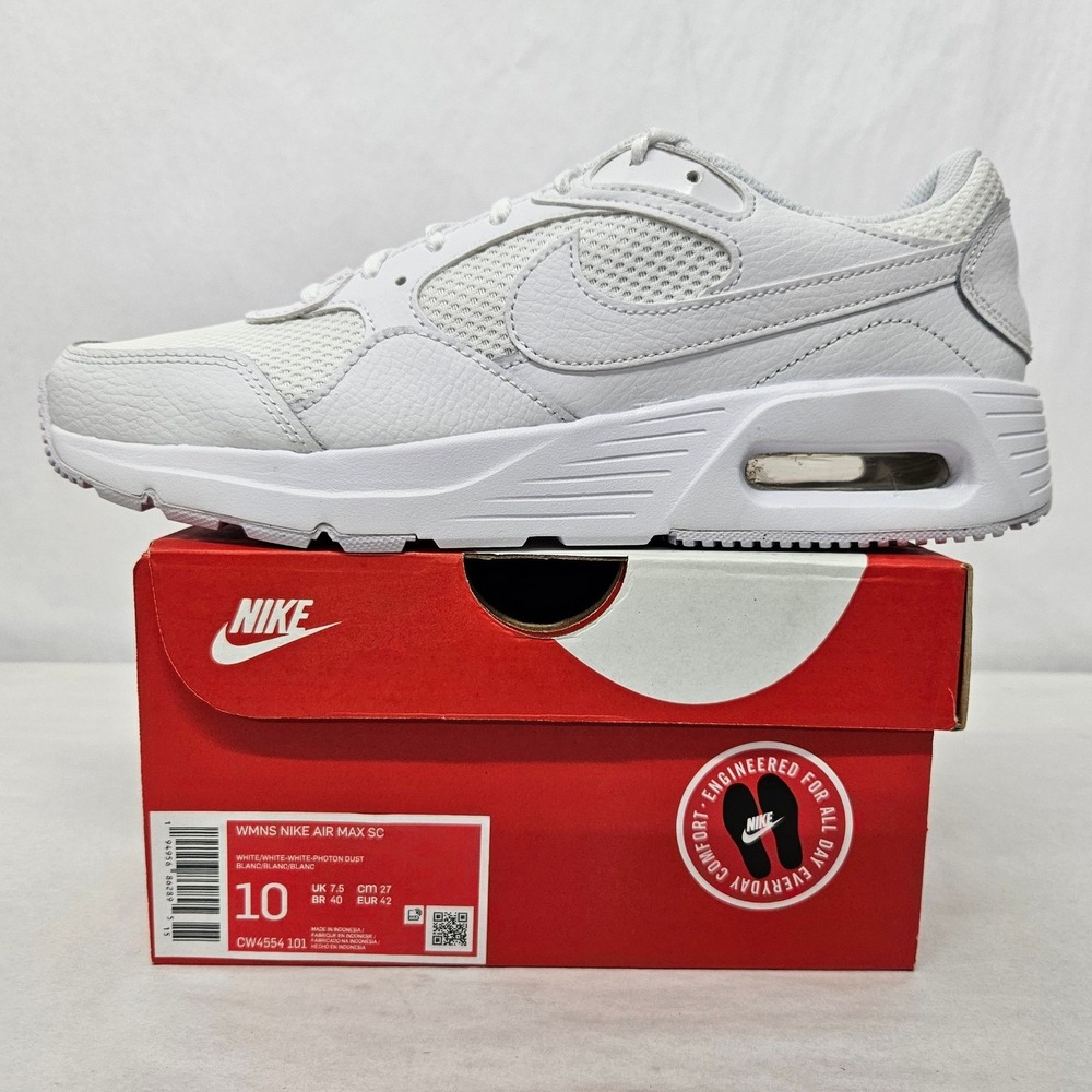 Nike‎ Air Max SC Athletic Shoes CW4554-101 White Photon Dust Womens Size 10